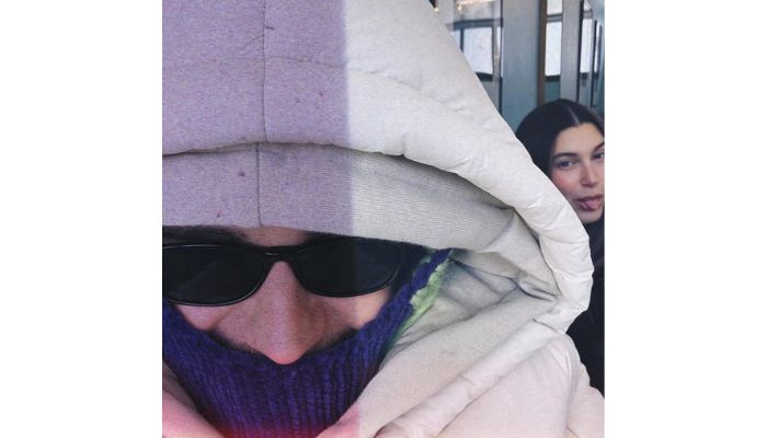 Justin and Hailey Bieber posed together in a sweet click shared on Instagram.